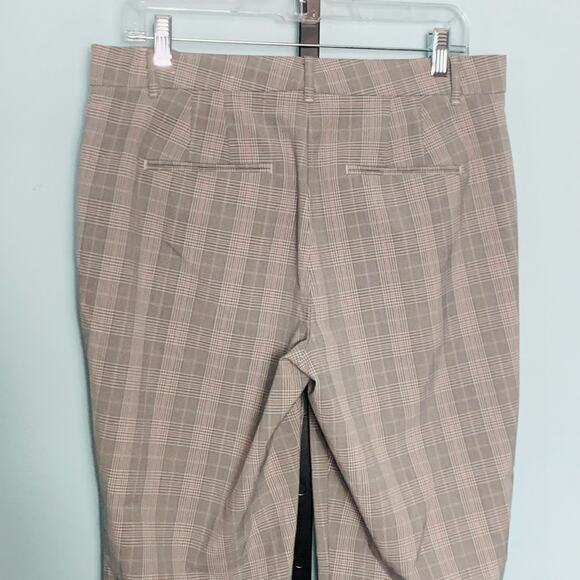 Ann Taylor Gray Plaid Curvy Fit Pants Size 8 - Picture 7 of 8